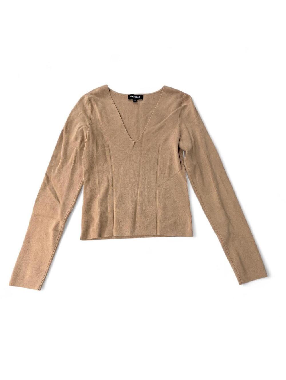 Express long sleeve sweater, form fitting, size L